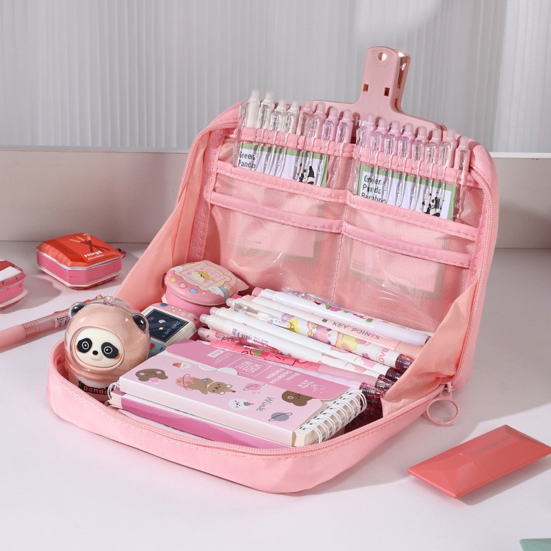 

【Ready】Tempat pensil berkapasitas besar / kotak alat tulis anak yang indah / tas penyimpanan kosmetik anak perempuan