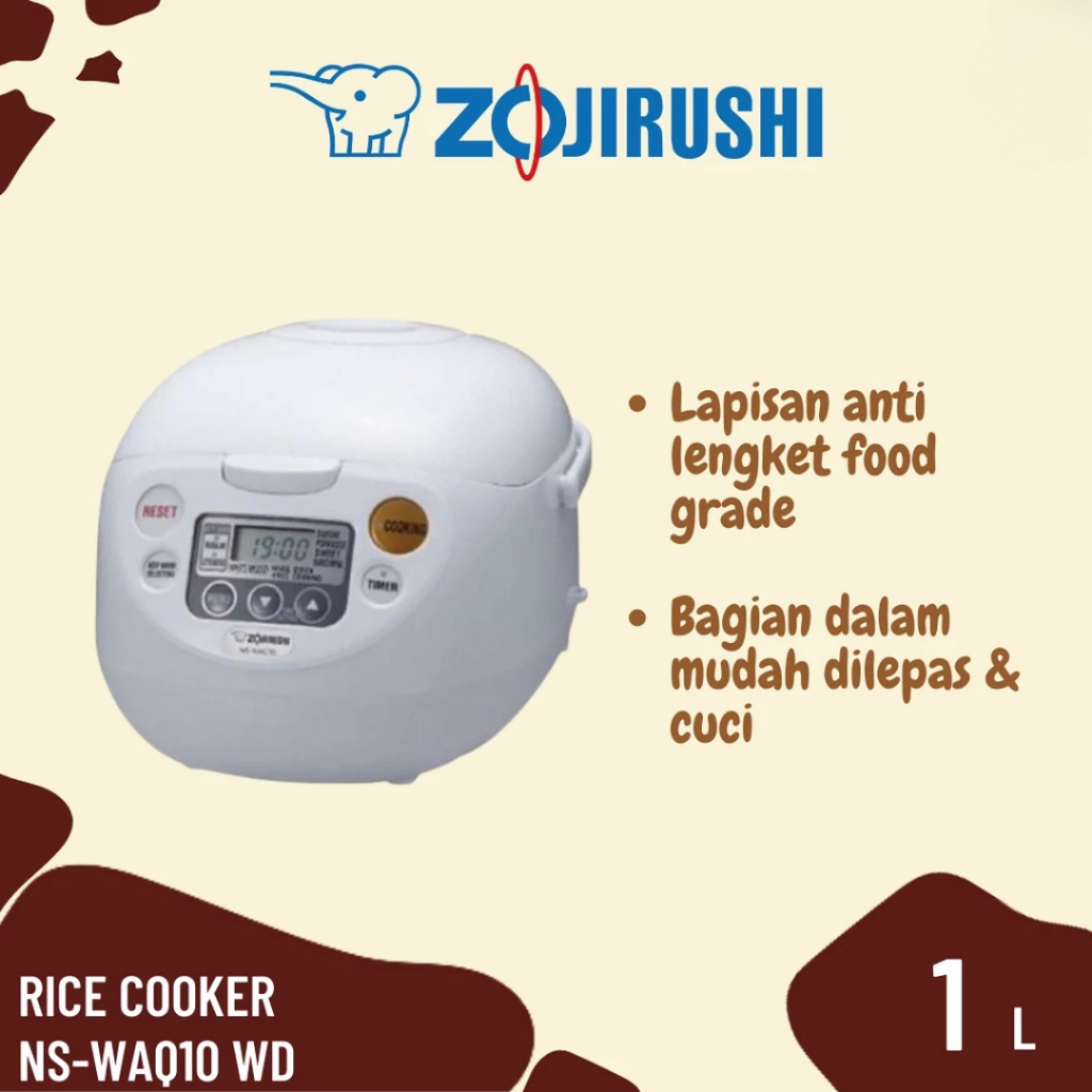 Zojirushi Rice Cooker NS-WAQ10 WD - Rice Cooker Digital