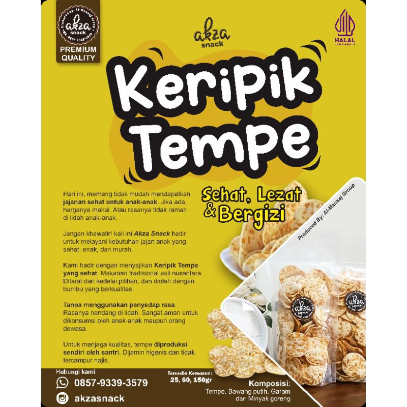 

Keripik Tempe Non MSG - Akza Snack