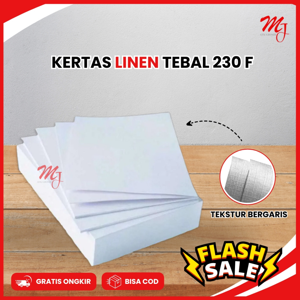 

(25 pcs) Kertas Print Piagam / kertas Sertifikat / kertas Linen Putih Folio 230 F