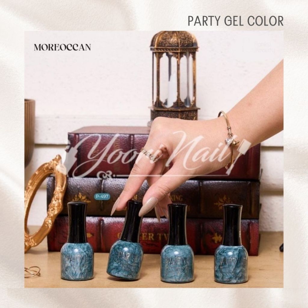 PARTY Moreoccan series gel halal nail polish 15ml kutek gel glitter nail art uv led