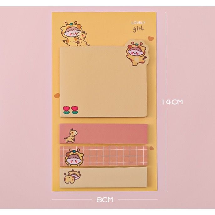 

Sticky Notes Post It Stiky Note Animal Lucu Jerapah Yellow
