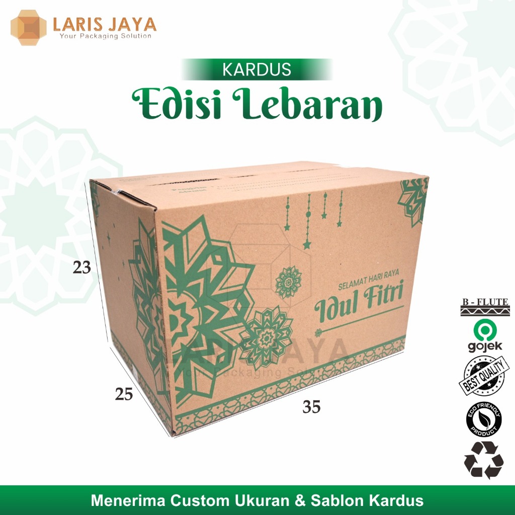 

Box Parcel 35x25X23 (Besar) Kardus/Parcell/Lebaran/idul Fitri/Paket/sembako/hampers/eid mubarak