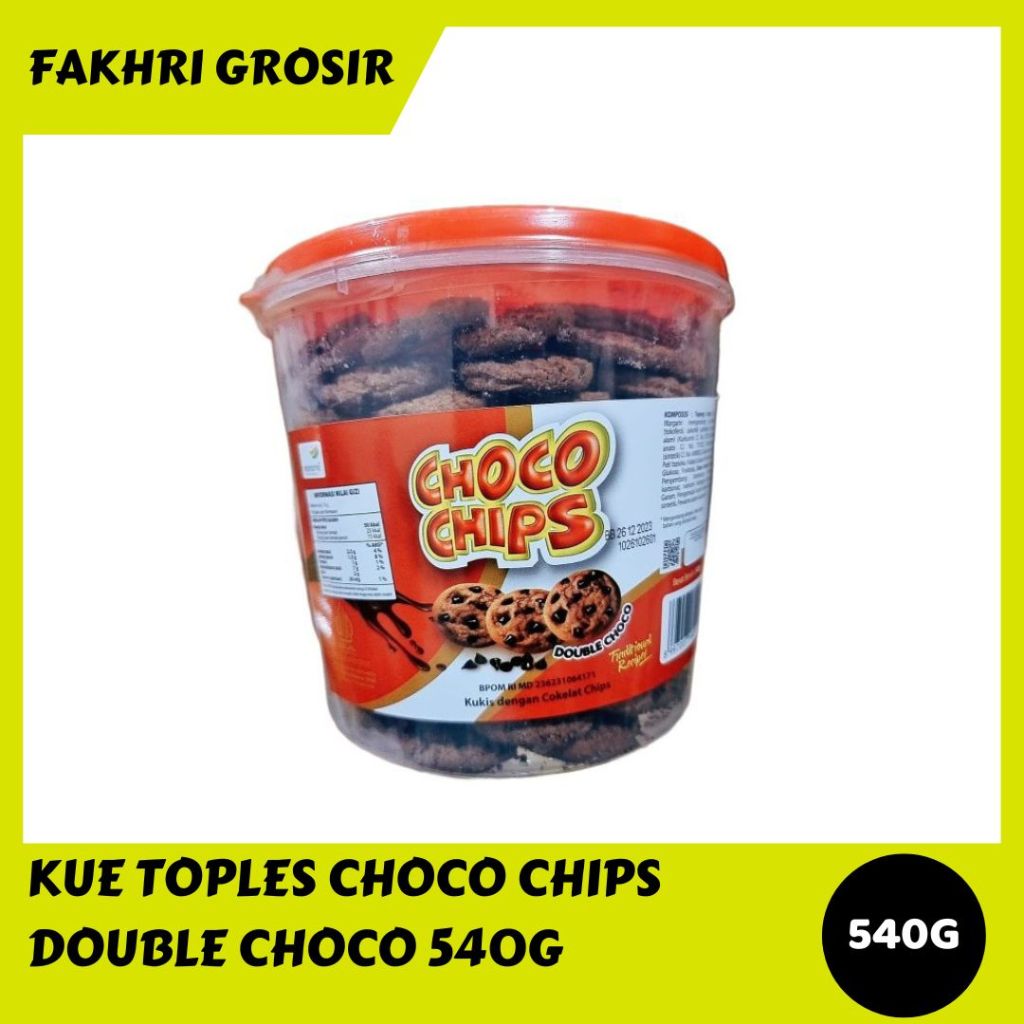 

KUE TOPLES CHOCO CHIPS DOUBLE CHOCO 540G
