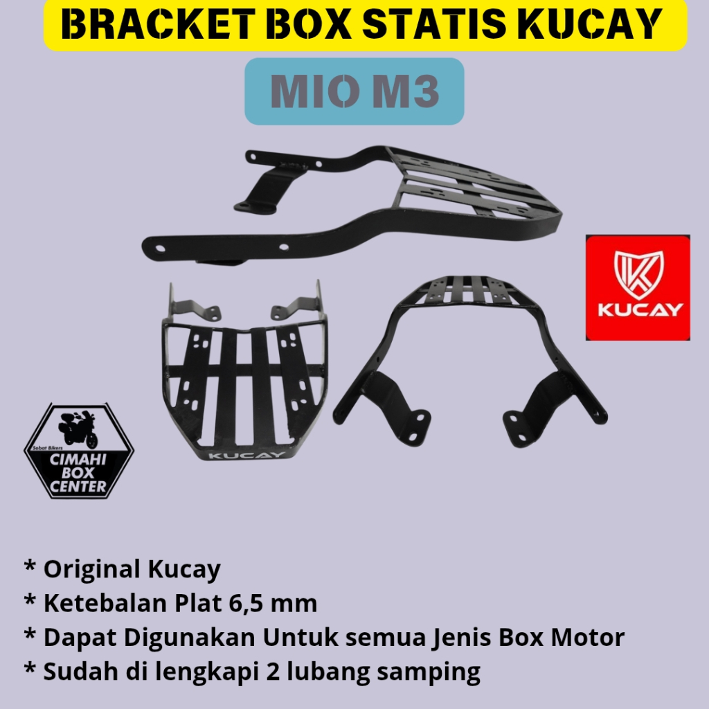 Bracket Breket box motor Lexi Soul GT 125 Mio M3 Mio Z Original Kucay Bandung Cimahi Shad Givi Kappa
