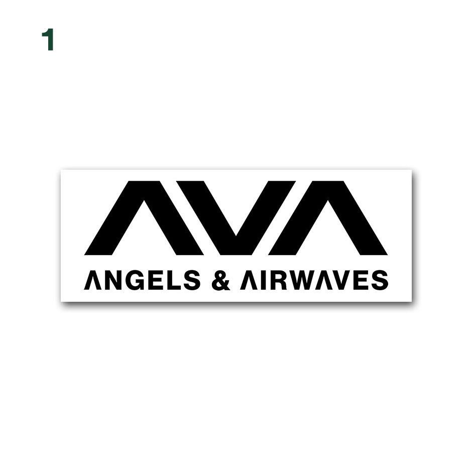 

Stiker Band - Sticker logo band ANGELS AND AIRWAVES bahan vinyl glossy terbaru