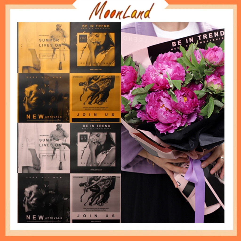 

Kertas buket bunga cellophane flower wrapping paper motif majalah tabloid Kb6014