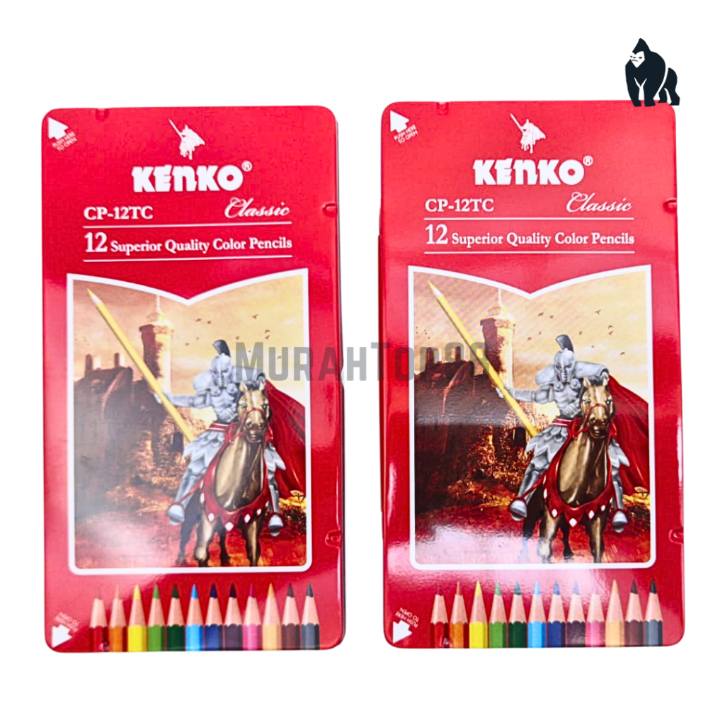 

Pensil Warna Kenko CP-12TC Kaleng 12 Warna / Color Pencil Panjang / Coloring Set Classic