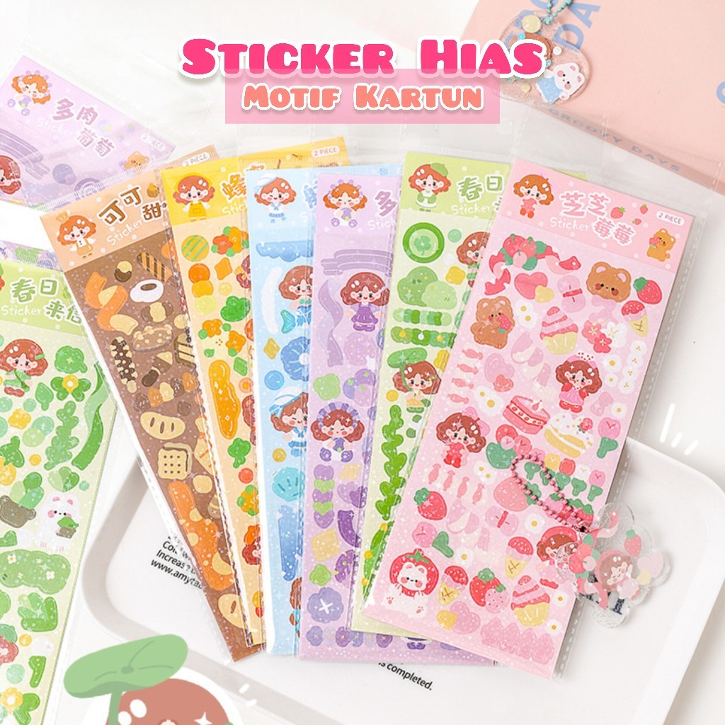 

1PCS Sticker Hias Motif Kartun Sticker Kartun Lucu Sticker Karakter Menghias Buku Jurnal 638