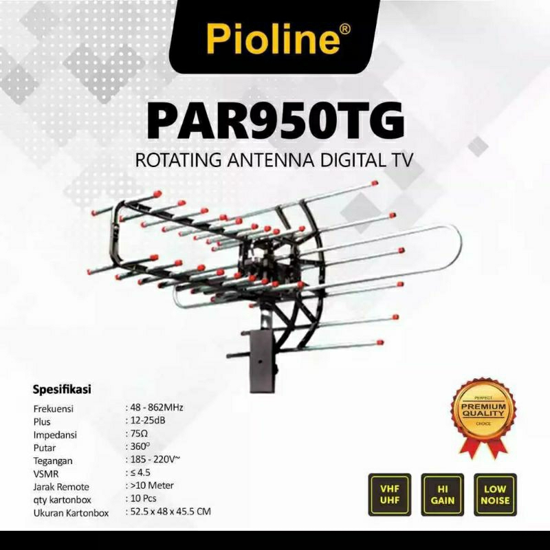 Antena Tv Digital Putar Pioline PAR 950 TG + Remot