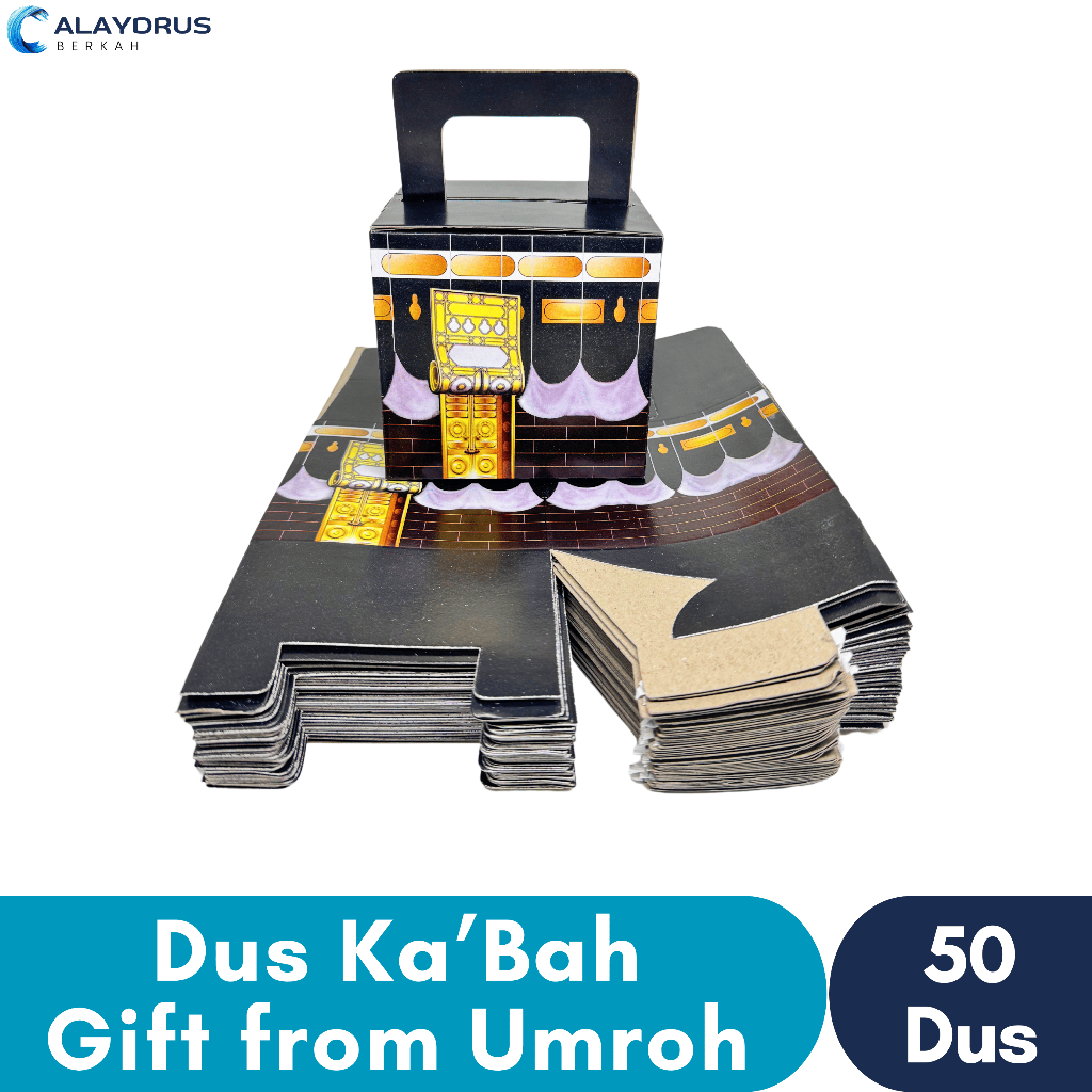 

Dus Kotak Kardus Box Kabah Kemasan Packing Tempat Wadah Paket Oleh Oleh Haji dan Umroh 50 Pcs Grosir