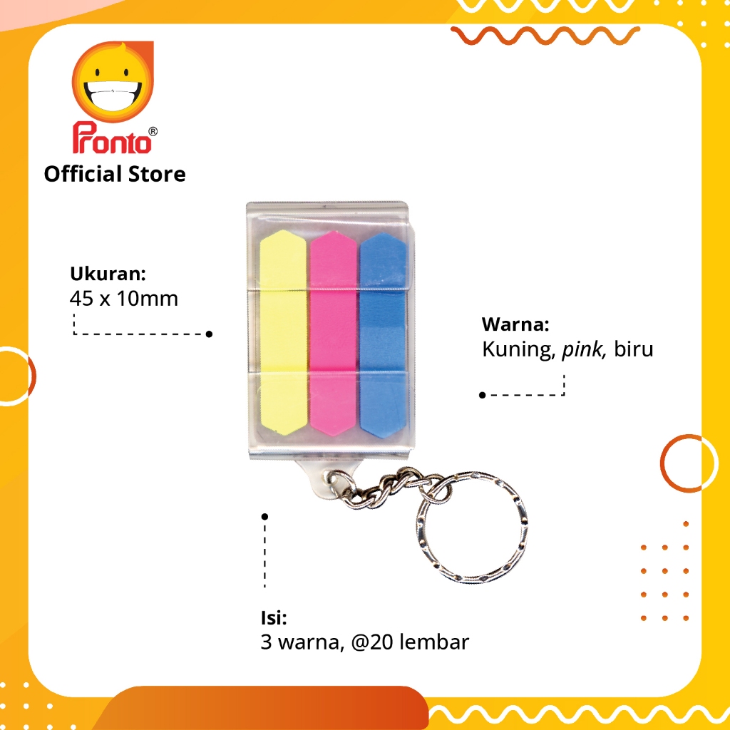 

Pronto Sticknotes Film Keychain Indexer Z Type