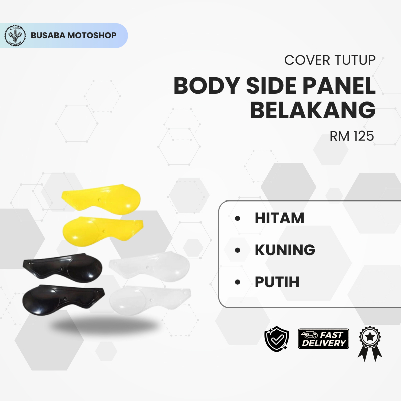 COVER TUTUP/BODY SIDE PANEL BELAKANG RM 125