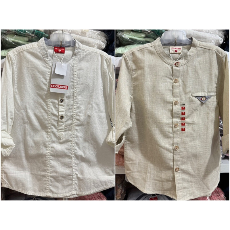 Cool Kids Kemeja Koko Lengan Panjang Anak Laki-laki New Arrival