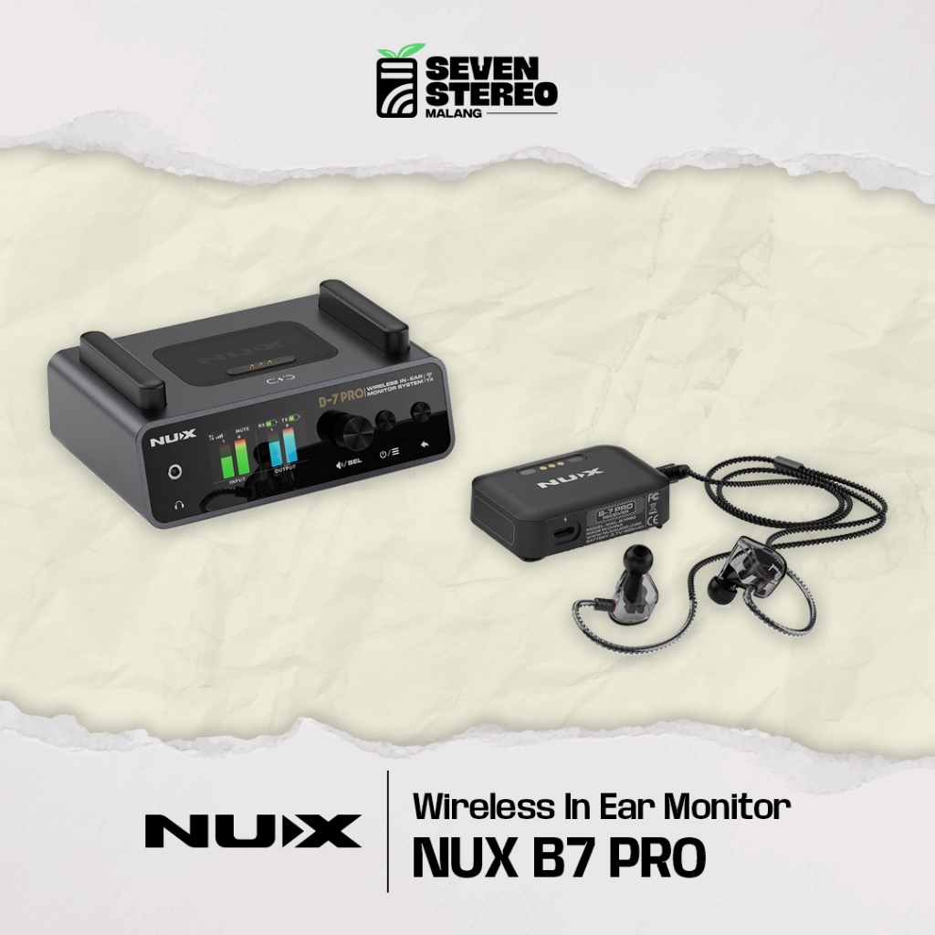 Nux B7 Pro B-7PRO B7PRO Wireless In Ear Monitor System - IEM Panggung