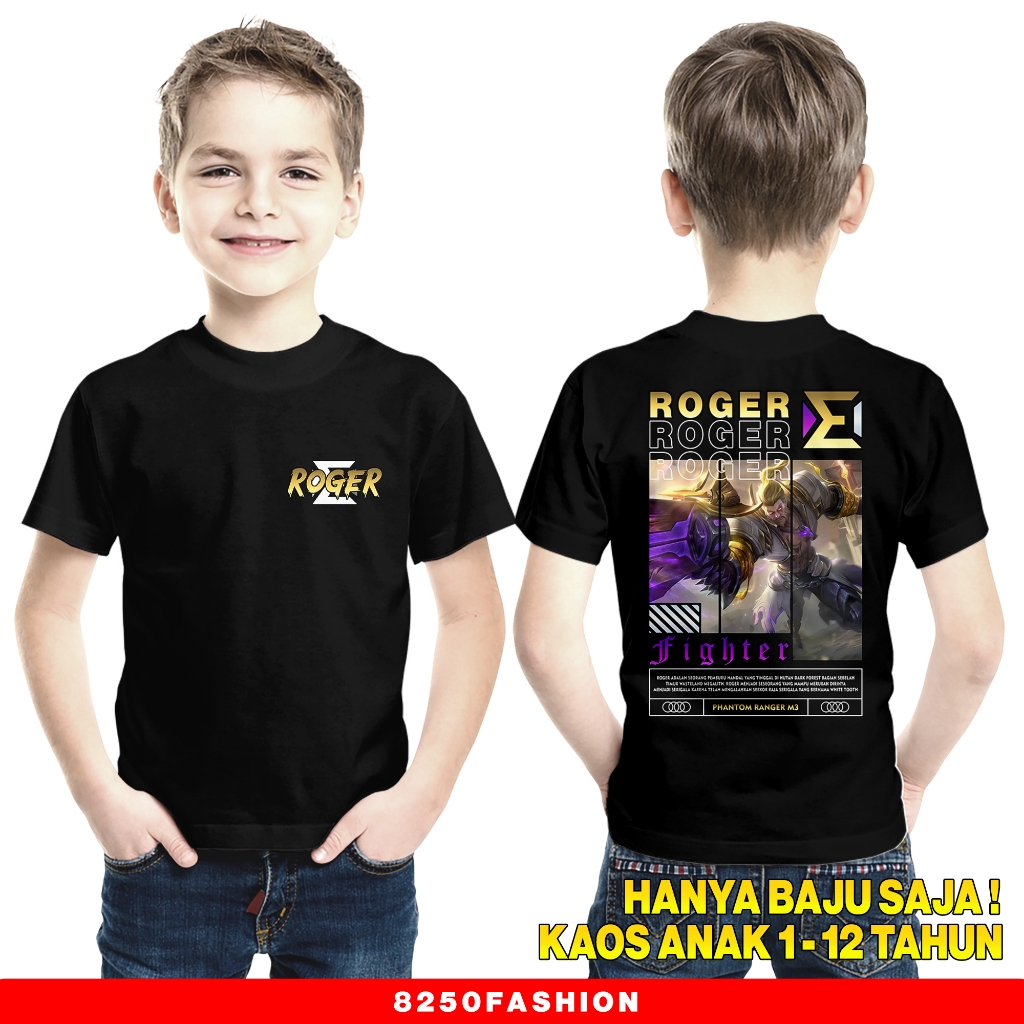 Kaos Mobile Legend Roger M3 Phantom Ranger Kaos Roger Fighter Kaos Viral Anak Mobile  Legend