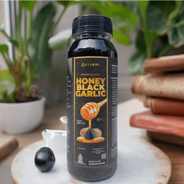 

Alamme - Black Garlic Honey Madu Bawang Hitam Tunggal Lanang Premium 250ml