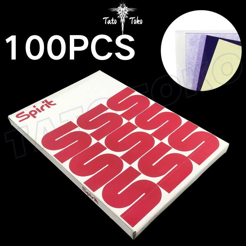 

MRH1 100 Pcs Kertas Transfer Tato A4 Kertas Termal Karbon untuk Tracing & Stensil HYB