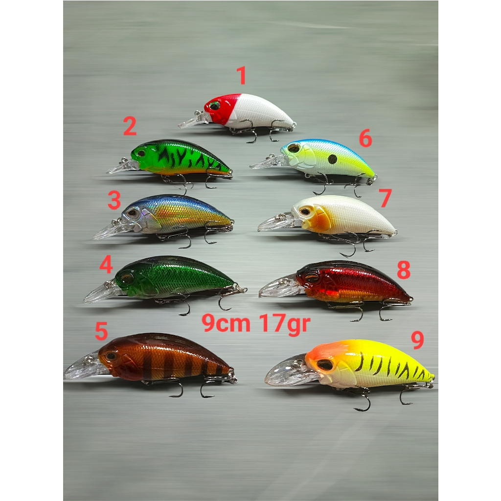 umpan crank bait 9cm 17gr Floating minnow pancing lure light medium casting bait