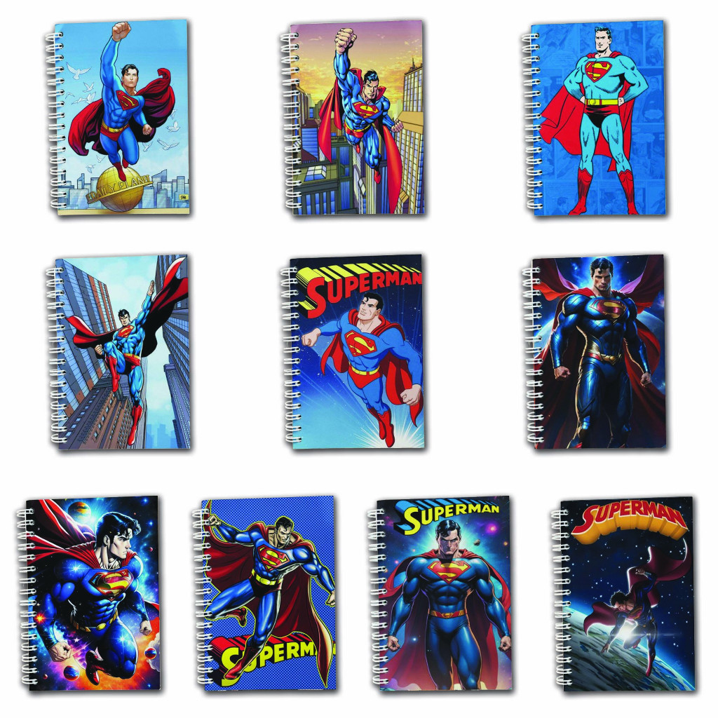 

Note Book Spiral Large (10 cm X 14 cm) Edisi Superman #2 / Notebook A6 Custom / Seminar Kit Surabaya