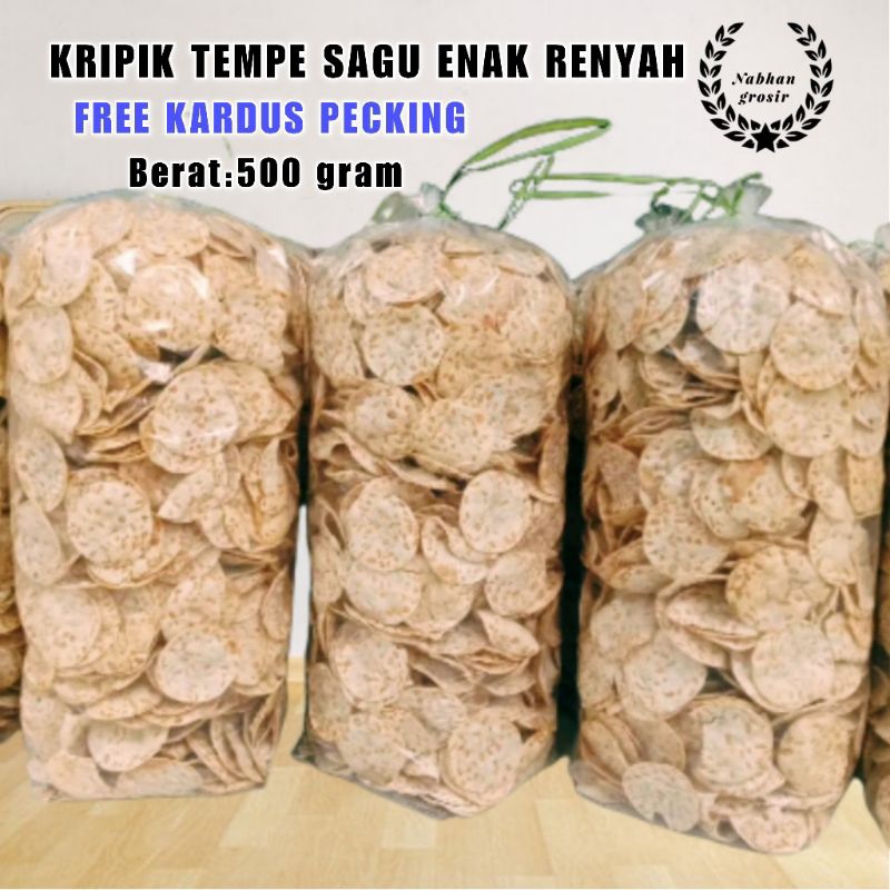 

500 GRAM KRIPIK TEMPE SAGU ENAK GURIH RENYAH