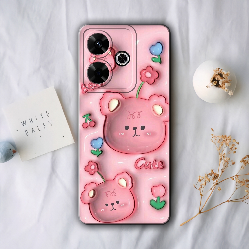 Case Hp - Redmi 13  - Casing Hp - Redmi 13 - External_Acc  - Motif Lucu 3D - Fashion Case - Case Cew