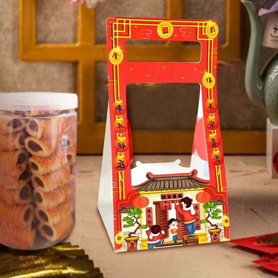 

Box Imlek VIDA untuk 1 Toples 9x17cm / Kado Imlek CNY Gift Box (isi 5 pcs)