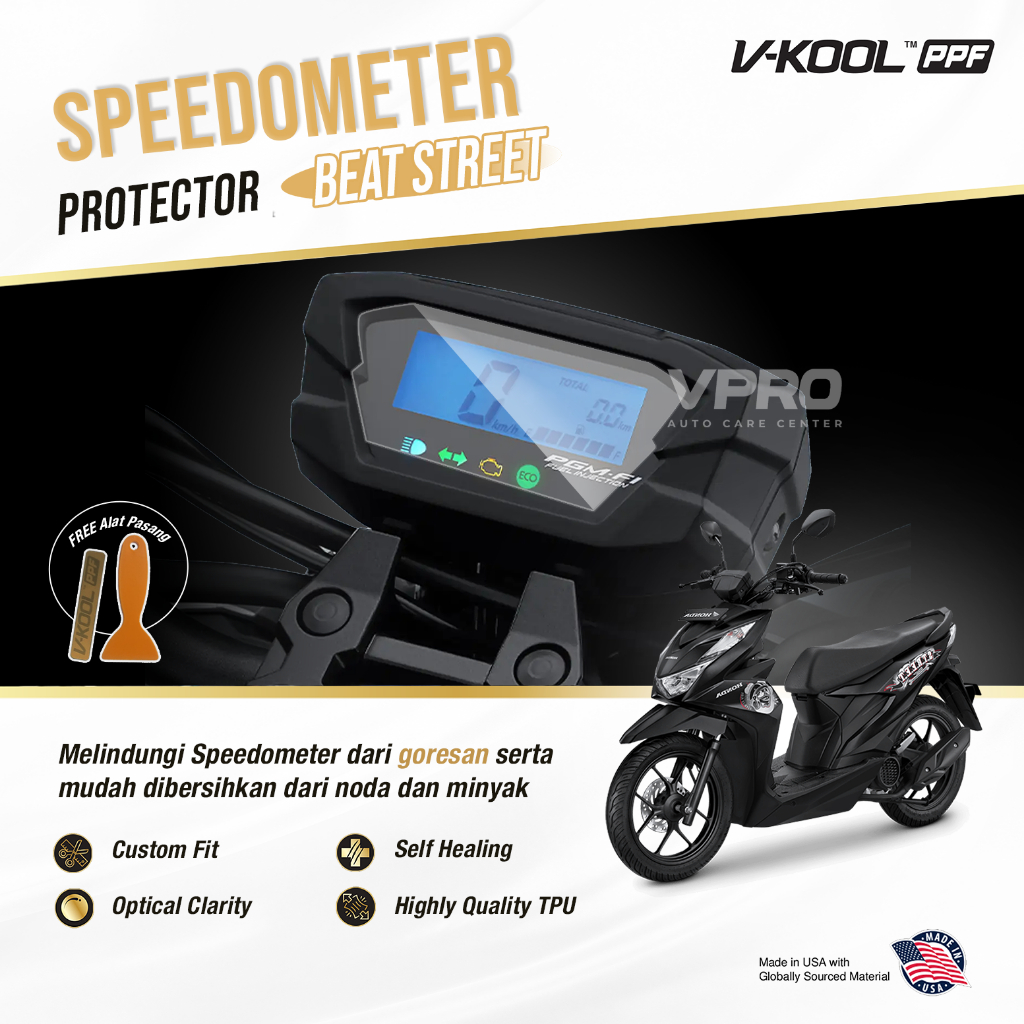 VKOOL PPF Speedometer Motor Honda Beat Street | Anti Gores Motor