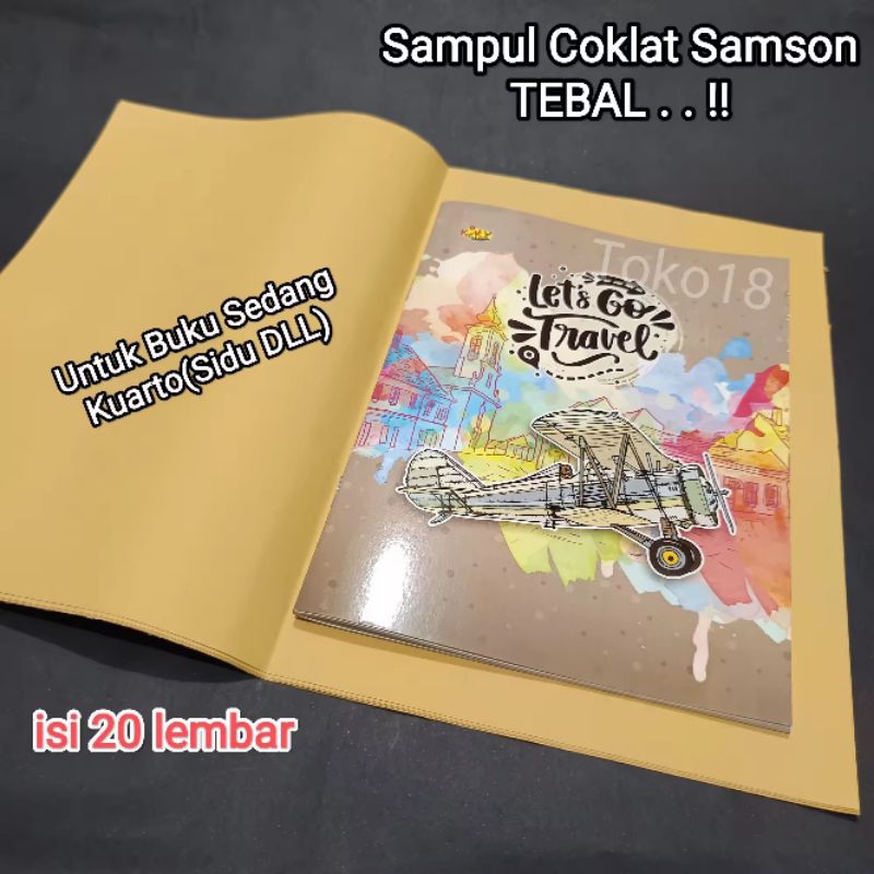 

20 Lembar Sampul Buku Kwarto Polos(Samson Tebal)