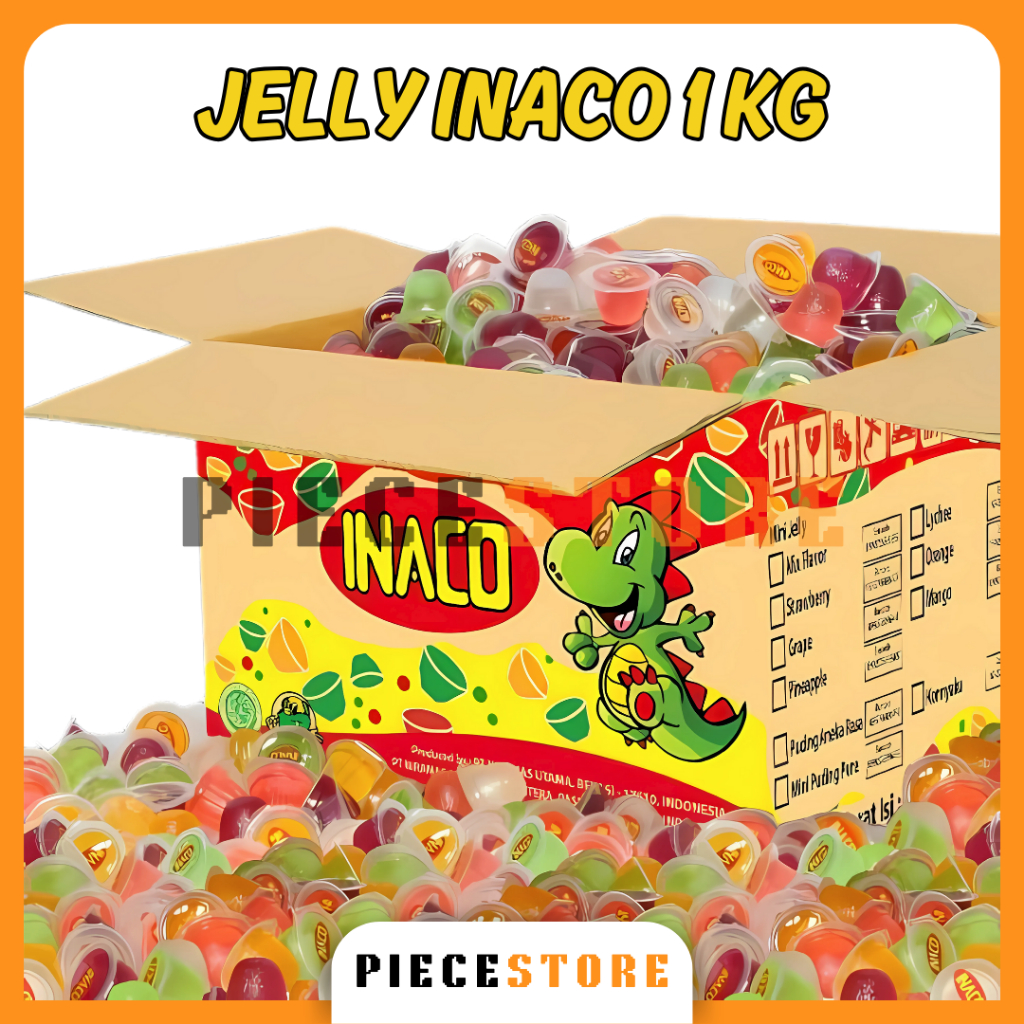 

⭐PIECE⭐Jelly Inaco Repack Kemasan 1 KG / Jelly Inaco Aman Untuk Anak-Anak / Jelly Inaco Original Murah - PS0088