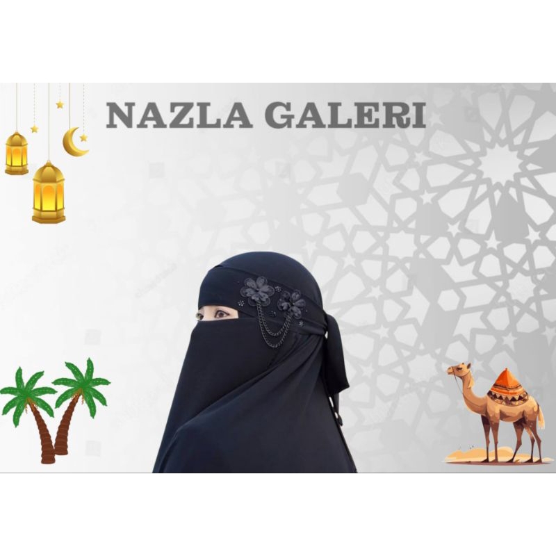 Cadar Niqob / Cadar bandana yaman / Niqob bandana elang