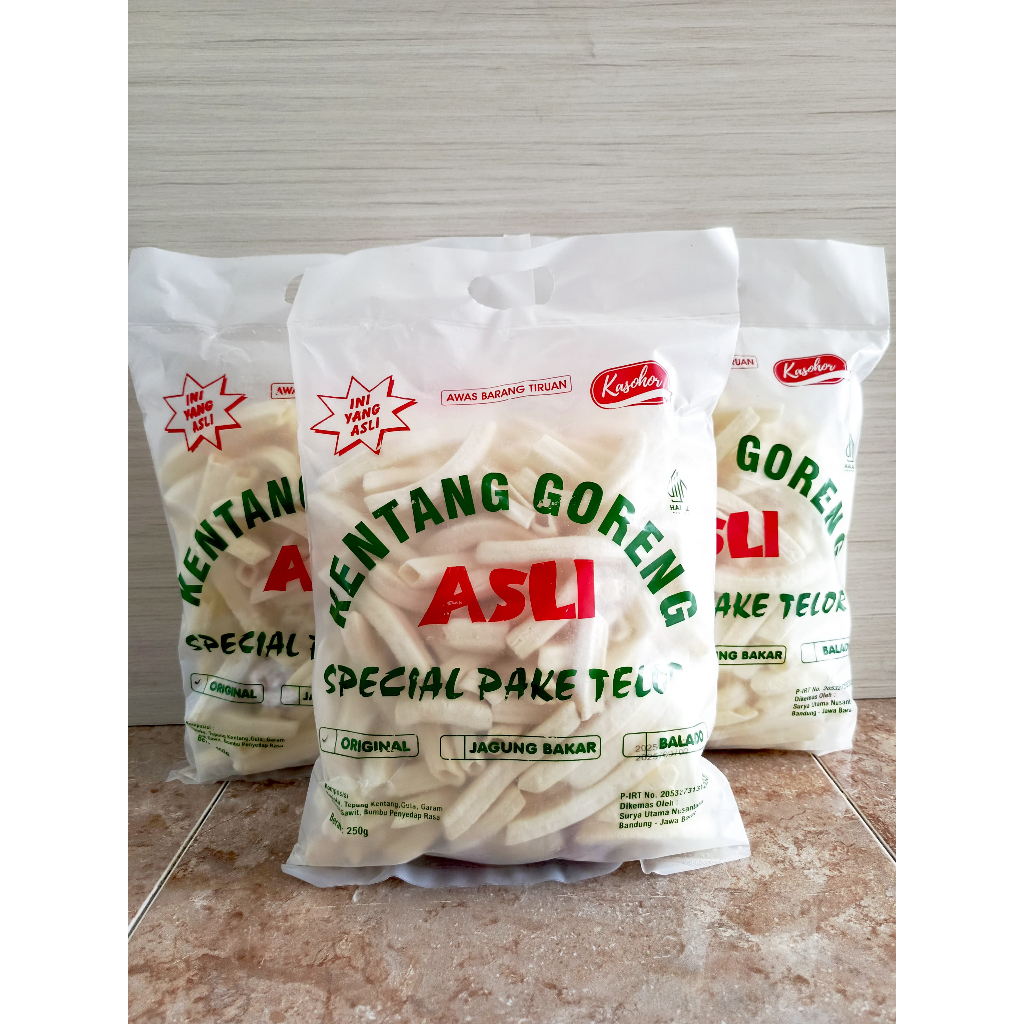 

Cemilan Ringan Kentang Goreng Asli (SPT)