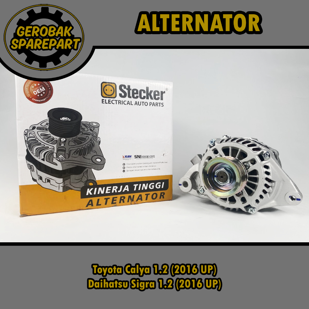 Alternator Dinamo Ampere - Toyota Calya 1.2 / Daihatsu Sigra 1.2 Stecker