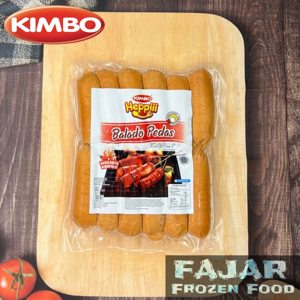 

KIMBO HEPPIII SOSIS BAKAR BALADO PEDAS ISI 12 PCS 500gr