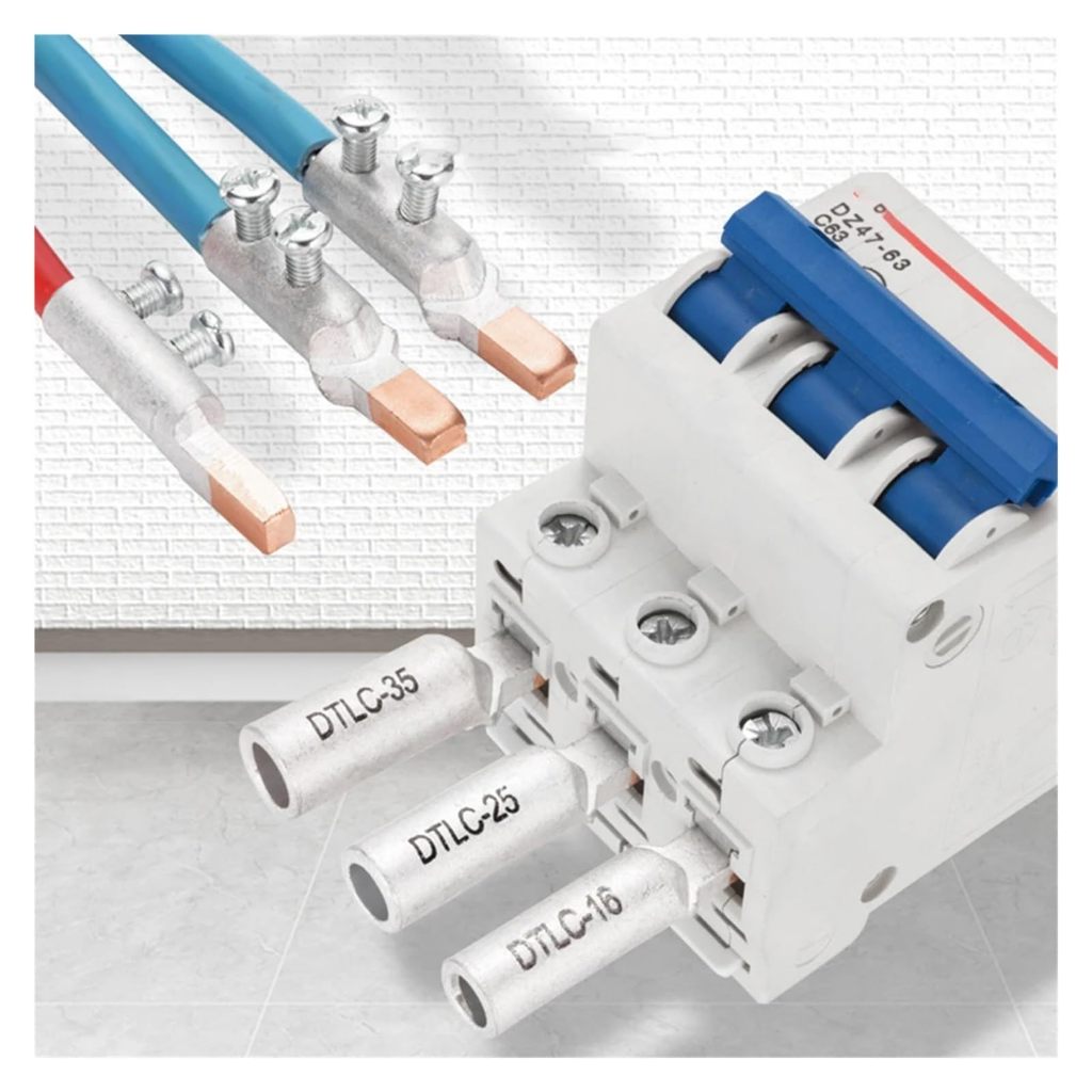 10Pcs Skun Tusuk Pin Gepeng Dtlc-25 Sekun Kabel Terminal Wire Cable Connector Non Insulated