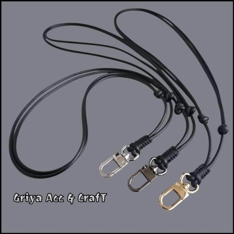 

Tali Lanyard Id Card Adjustable Size Bahan Tali Korea 3mm