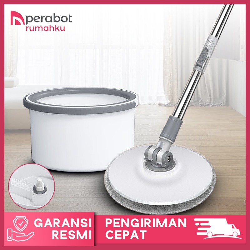 Alat Pel Lantai Putar Peras Otomatis - Spin Mop Pel Pelan Lantai