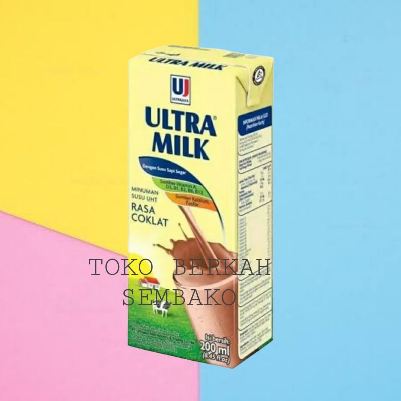 

Susu UHT Cokelat Ultra Milk 200ml