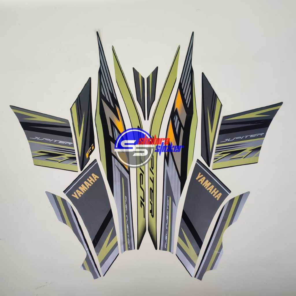 STRIPING MOTOR JUPITER Z1 2016 HITAM GOLD