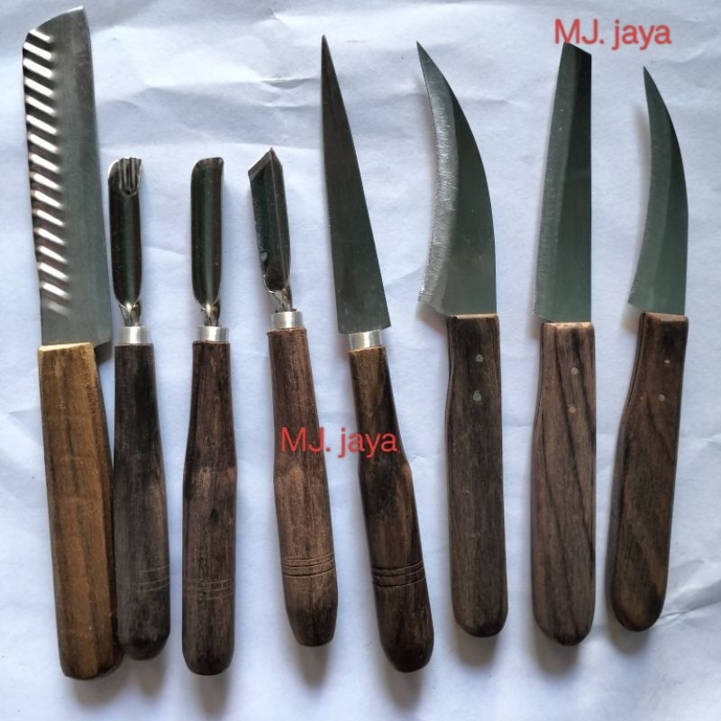 pisau garnish/ pisau carving/ pisau tumpeng isi 8
