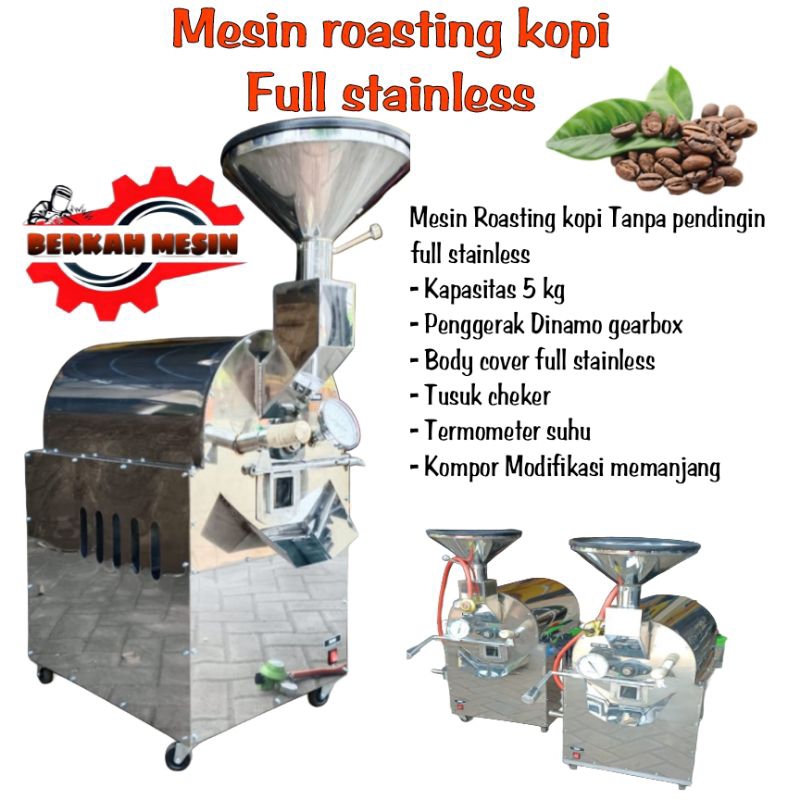 MESIN ROASTING KOPI 5 KG TANPA PENDINGIN