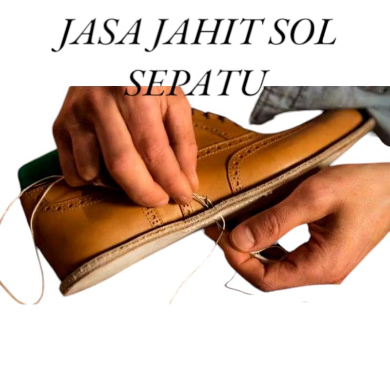Jasa jahit sol sepatu manual jahitan rapi