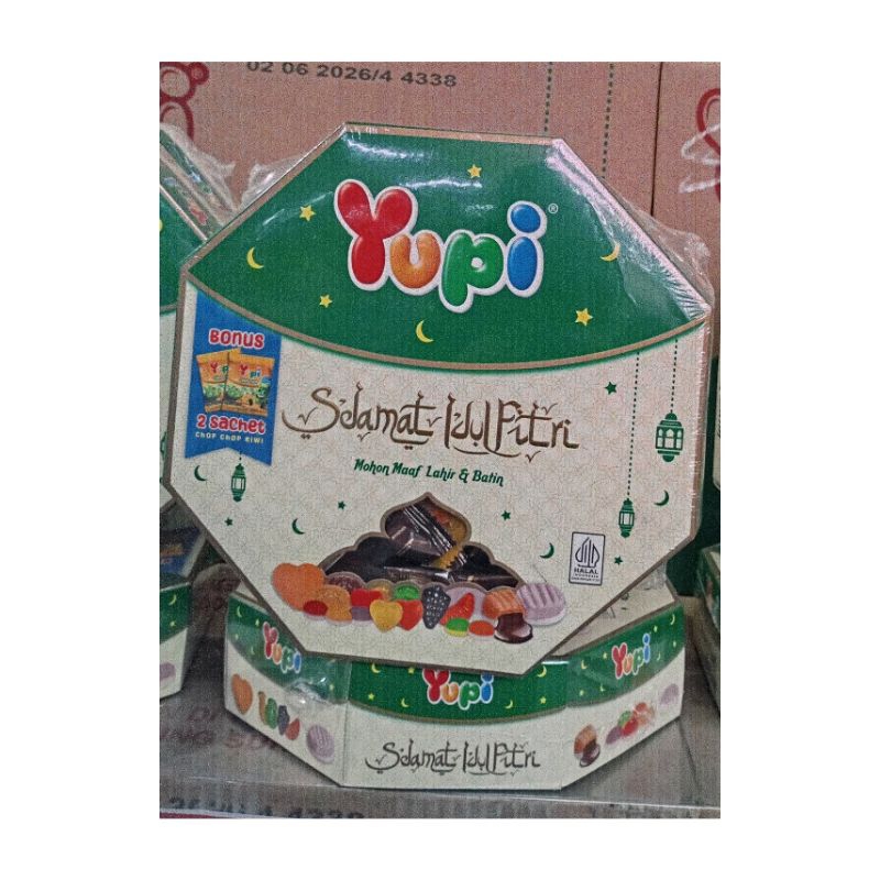 

YUPI PAKET IDUL FITRI 200GR ISI 3 TOPLES EXP APRIL 2026