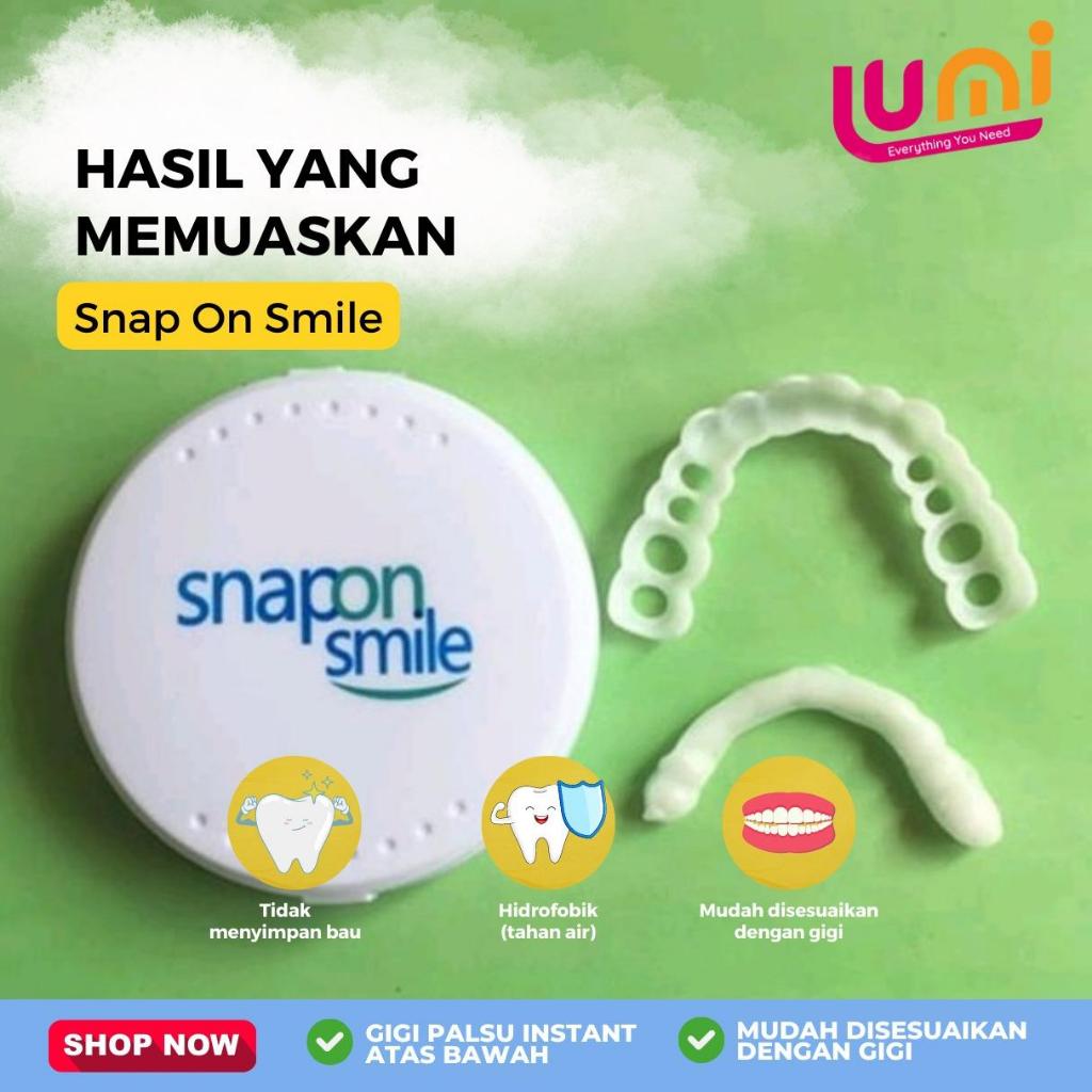 Snap On Smile Gigi Palsu Instant Atas Bawah Snap On Smile 100%