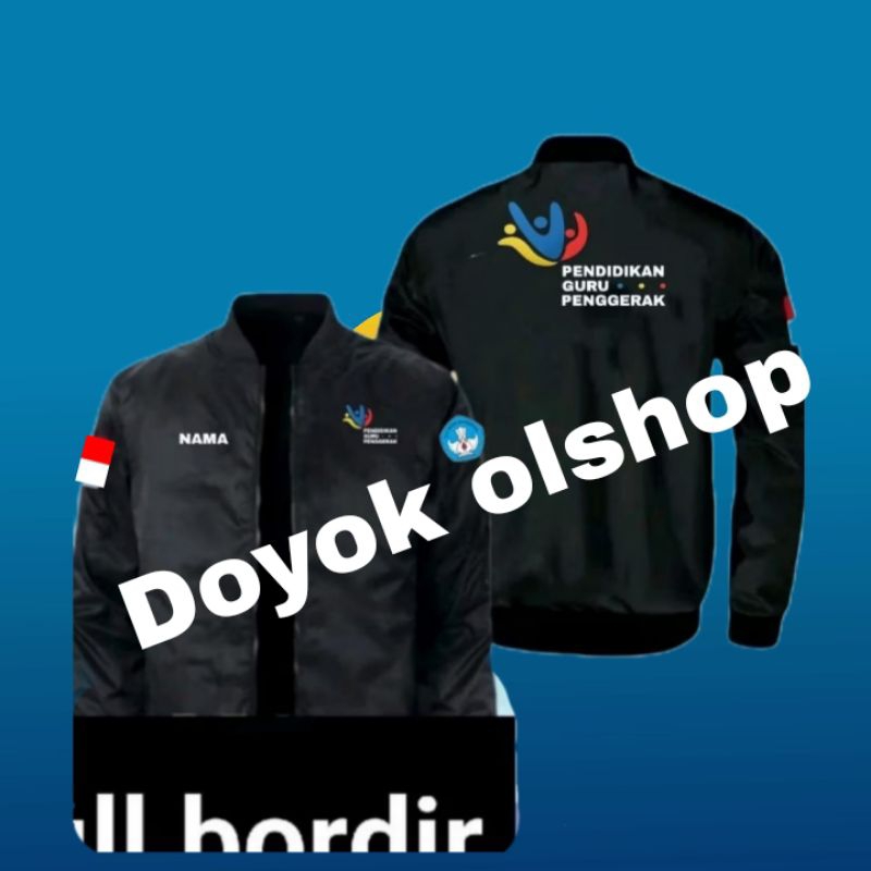 jeket bomber pendidikan guru penggerak haket bordir pendidikan guru penggerak jaket merdeka belajar 