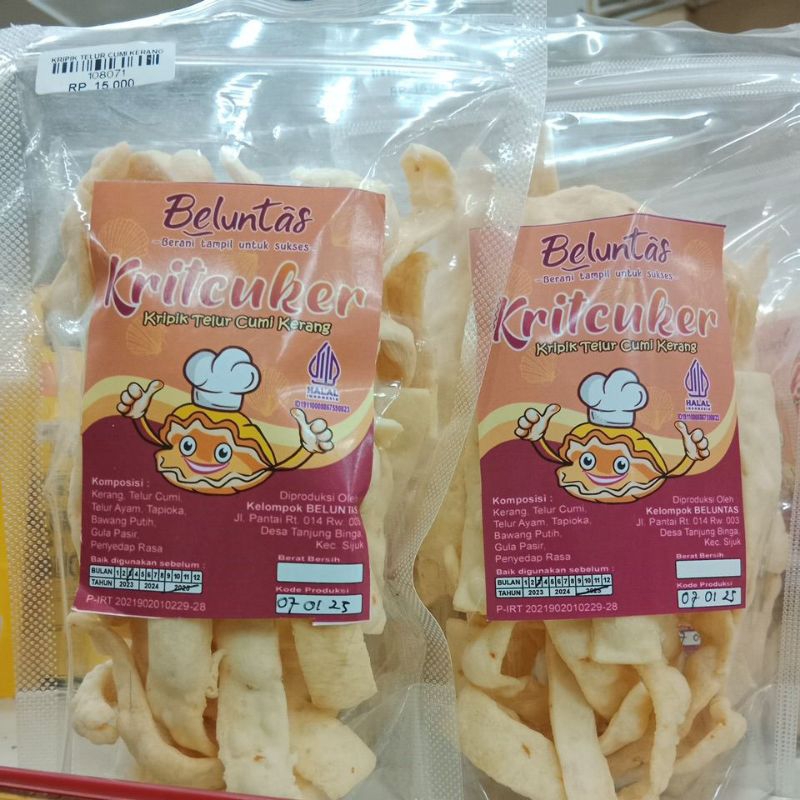 

kripik telur cumi kerang