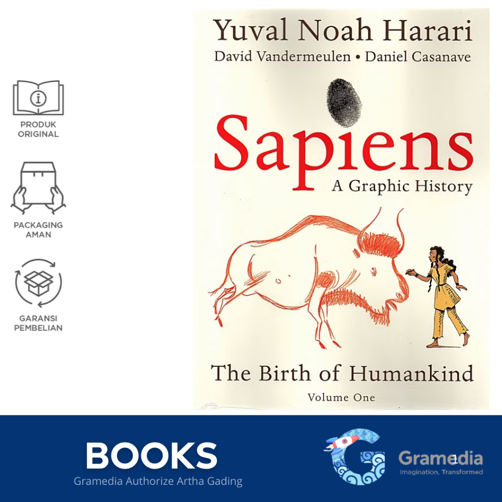 GRAMEDIA MAG - Sapiens: A Graphic History: The Birth Of Humankind (Vol. 1)