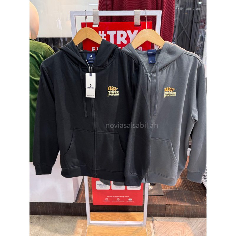 [4MOTIF] JAKET 3SECOND PRIA REGULERFIT BESTSELLER ORIGINAL 100%