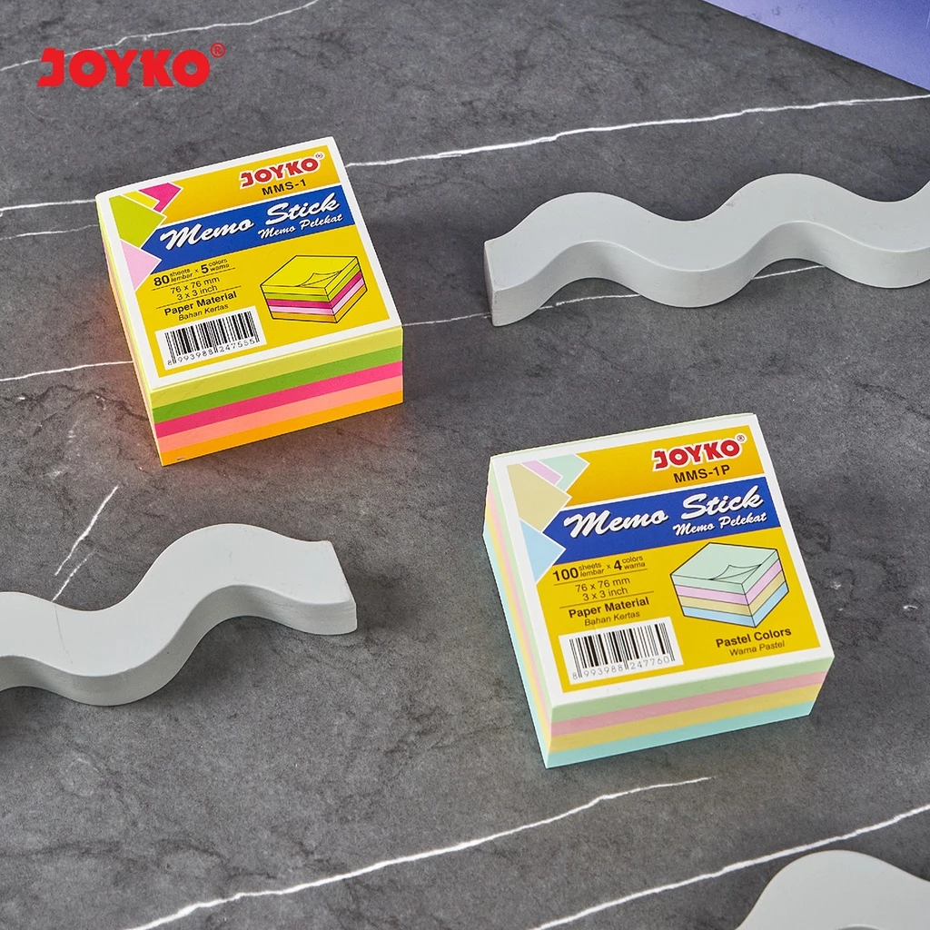 

Memo Stick / Sticky Notes Joyko MMS-1 Kertas Memo Tempel 400 Lembar