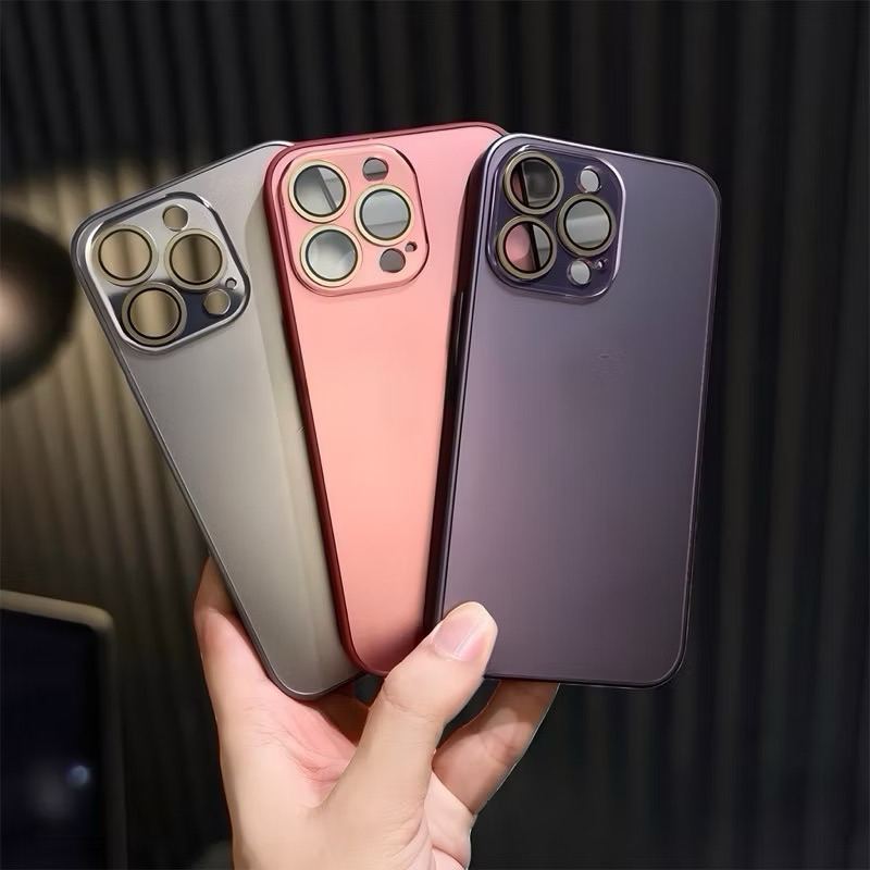 Premium Luxury AG Matte Case For IPHONE 11 12 13 14 15 PRO MAX Camera Protection Cover Frosted Glass